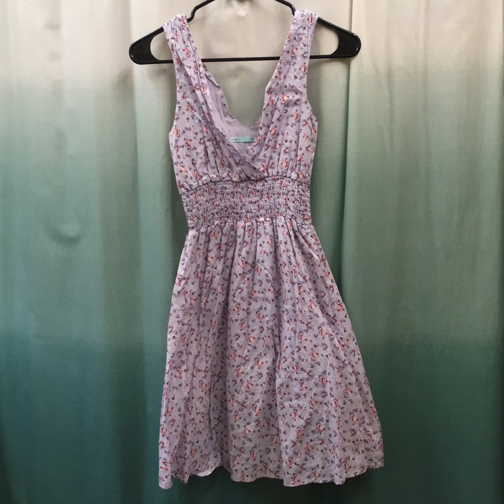 maurices purple floral dress (size sm)